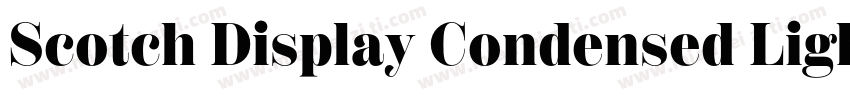 Scotch Display Condensed Light字体转换